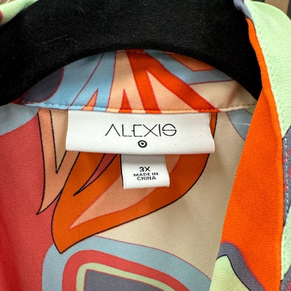 Alexis Multicolor Abstract Long Sleeve Dress - Picture 2 of 2